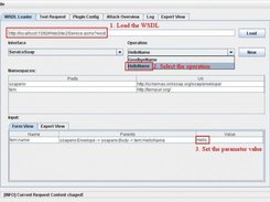 Load a WSDL and set up request parameters