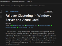 Windows Server Failover Clustering Screenshot 1