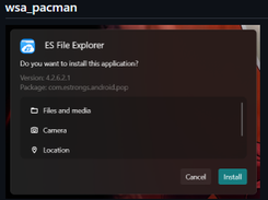 WSA PacMan Screenshot 1