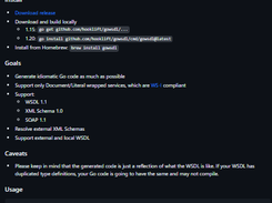 WSDL to Go Screenshot 1