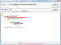 WSDLComparator Screenshot 1