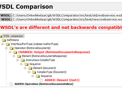 WSDLComparator Screenshot 2