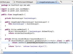 sample usage using the static JsonUtils class