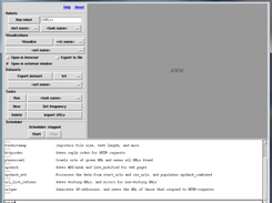 The graphical interface includes access to the command line interface.