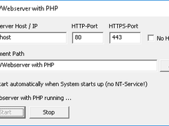 WWebserver with PHP Screenshot 1