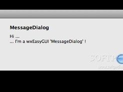 wxEasyGUI Message example