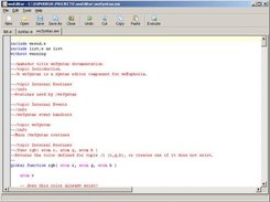 wxEditor v0.2 with a few files open
