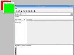 The SDI sample running under Suse Linux 9.1 (GTK)