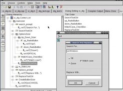 Solaris, testinga wxHatchedited dialog