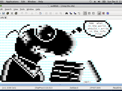 wxMEdit - view ASCII-Art file under Mac OS X