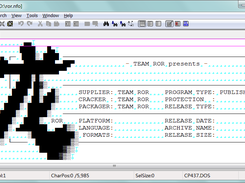 wxMEdit - view ASCII-Art under Windows