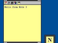 A single note window - Windows XP