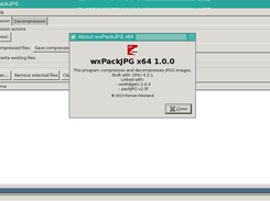 wxPackJPG 1.0 running on FreeBSD/TWM