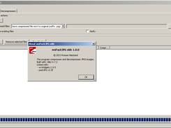 wxPackJPG 1.0 32Bit running on Windows XP