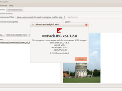 wxPackJPG 1.2 running on Ubuntu/Gnome