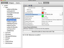 Wx::Demo on Mac OS X Mountain Lion