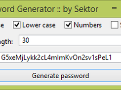 Password Generator with some nice options