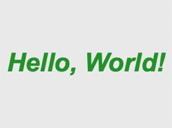 Hello, World!
