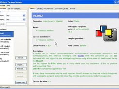 wxWidgets Package Manager running on wxMSW