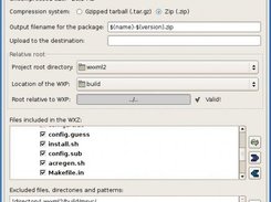 wxWidgets Packager running on wxGTK