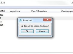 x_Cleaner. Attention, all data will be erased.
