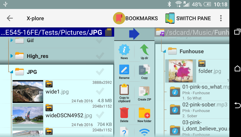 X-plore File Manager Screenshot 1