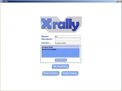 Login-Seite von X-Rally