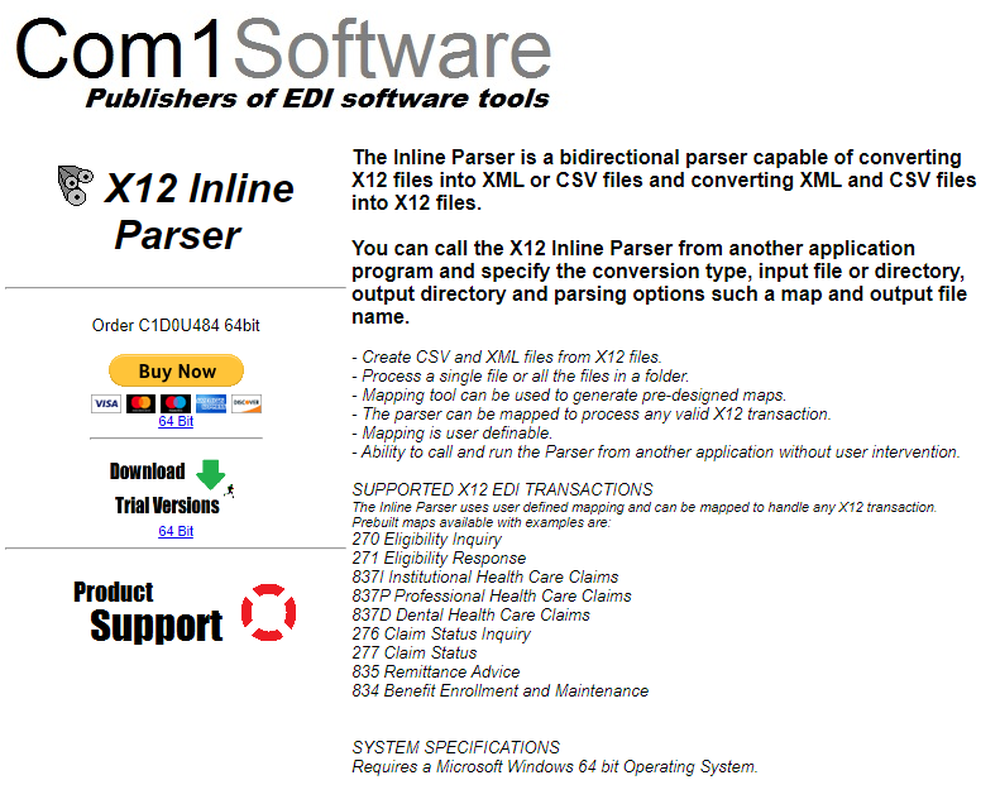 X12 Inline Parser Screenshot 1