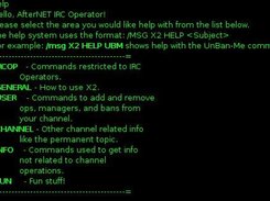 Help screen