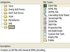 New file type .x3dv
