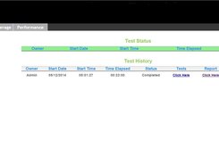 Web Test Progress