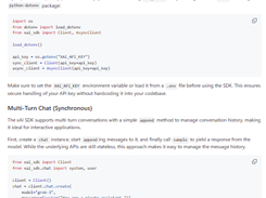 xAI Python SDK Screenshot 1