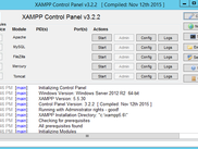 XAMPP Control Panel