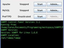 XAMPP Java Control Panel on KDE