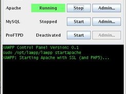 XAMPP Java Control Panel on GNOME