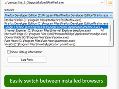 Easily switch between installed browsers