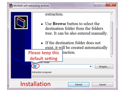 Please keep default setting during installation