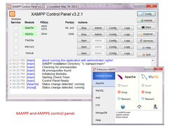 XAMPP and AMPPS Control Panel in xAMPPS