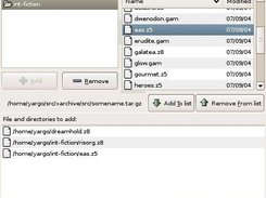 xarchive 0.1.8 multiple file selector