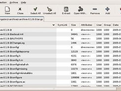xarchive 0.1.8 with an open archive