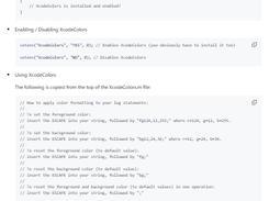 XcodeColors Screenshot 1