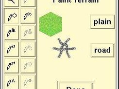 Design mode palette. (UI: Tcl/Tk)