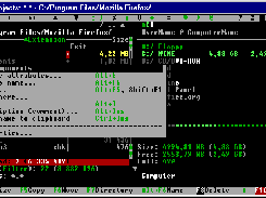 A classic two-panel user interface (text mode)