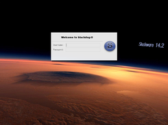 xdm-slackware-theme:  With extension xdm-screensaver (gltext)