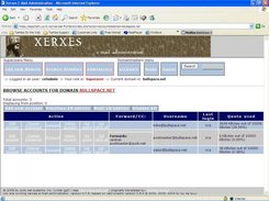 Xerxes opening page in Domain Manager mode