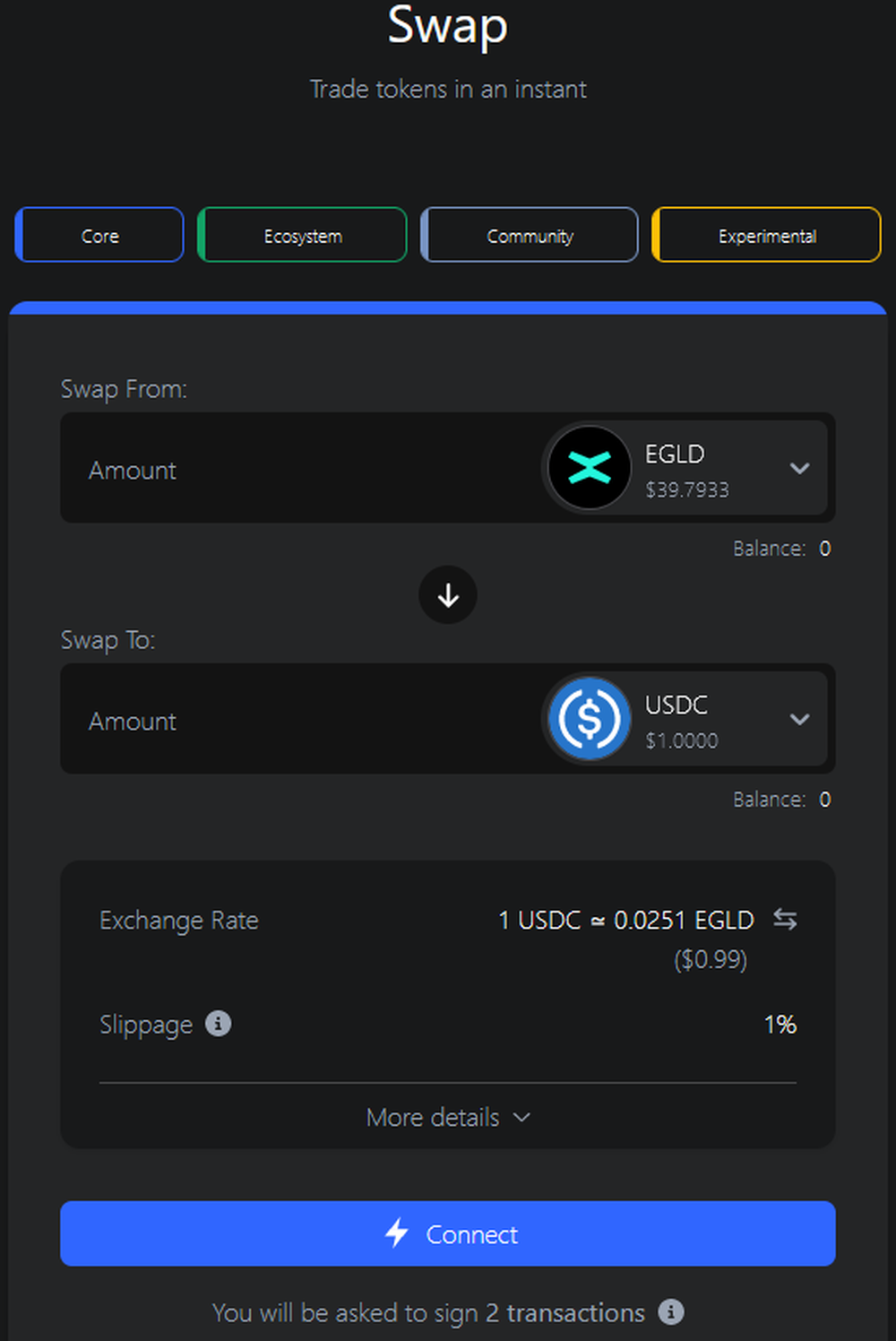 xExchange Screenshot 1
