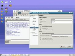 XFast desktop with a GTK application