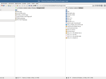 Xfe in tree and two panels mode