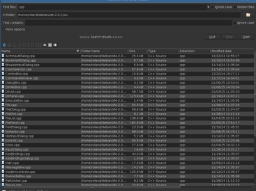 Search dialog (with Dark theme)