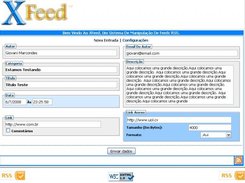 This is xFeed's New Entry screen. (Note the Valid RSS Logo.